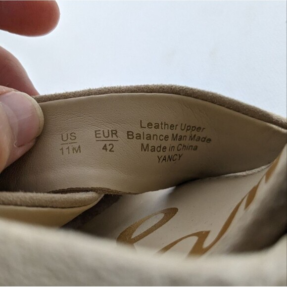 Sam Edelman Yancy Suede Leather Block Heel Sandals - Picture 7 of 7